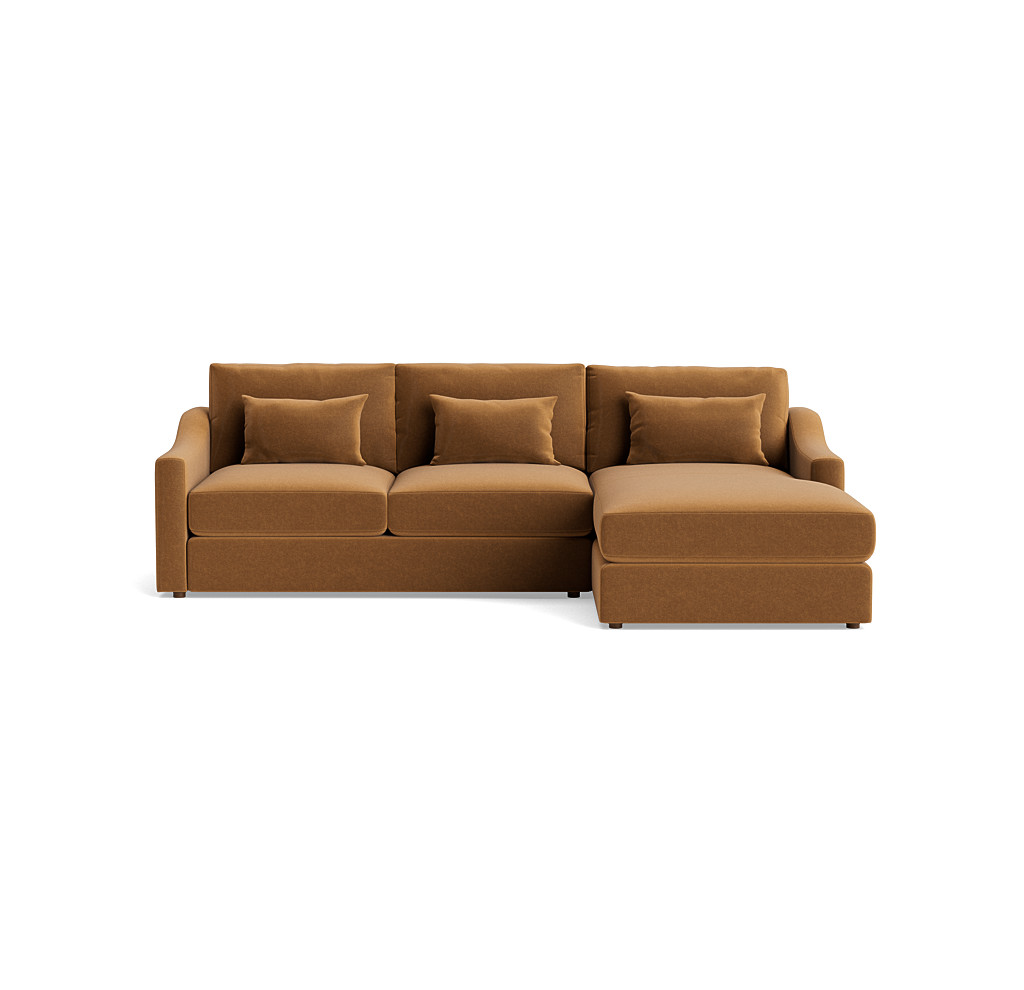 Haywood Slope Arm Right Chaise Loveseat Sectional