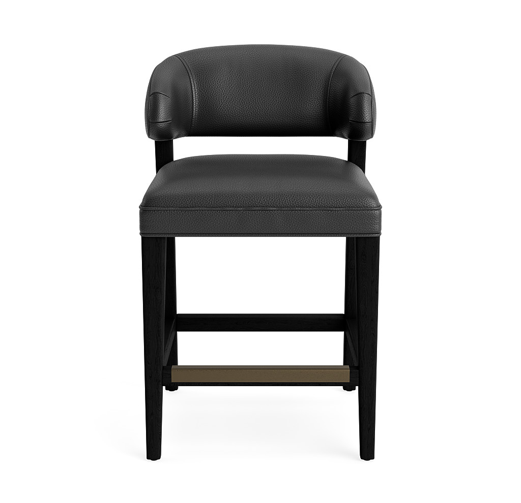 keane leather counter stool
