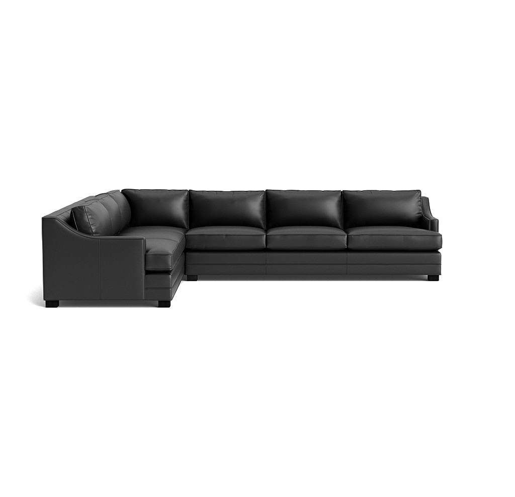 Keaton Slope Arm Leather Right Sectional