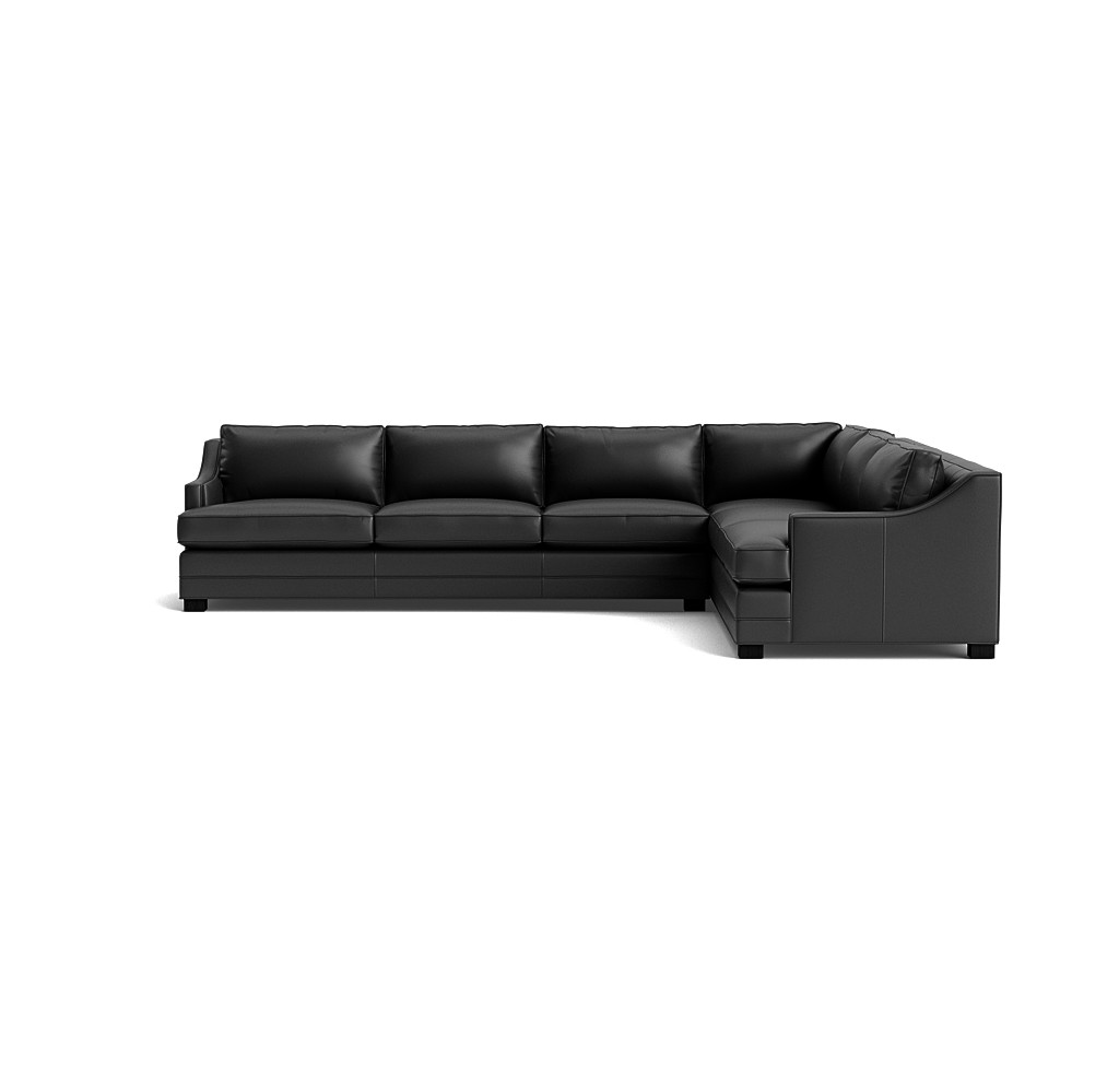 Keaton Slope Arm Leather Left Sectional