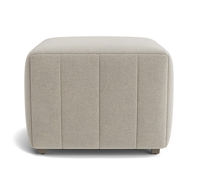 Franny Square Channel Tufted Pull-Up Ottoman