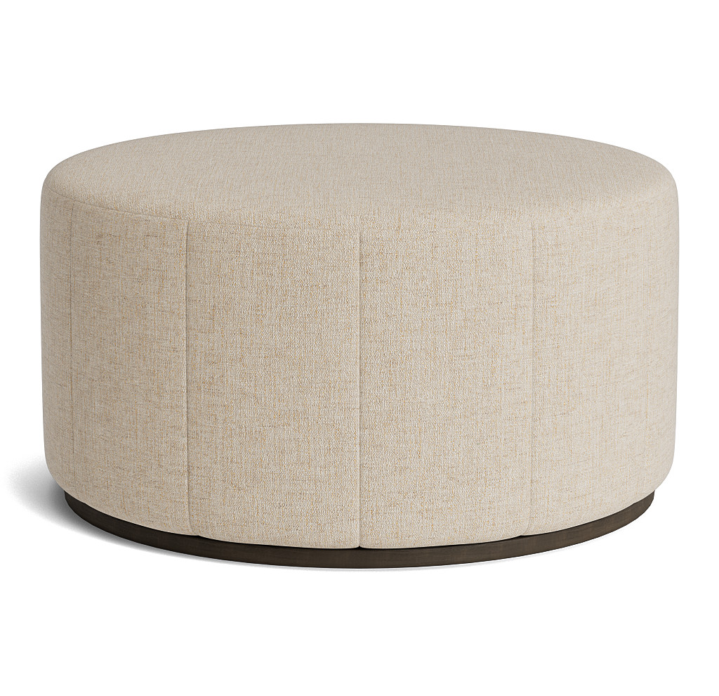 Stephon Channel 36 Inch Round Ottoman