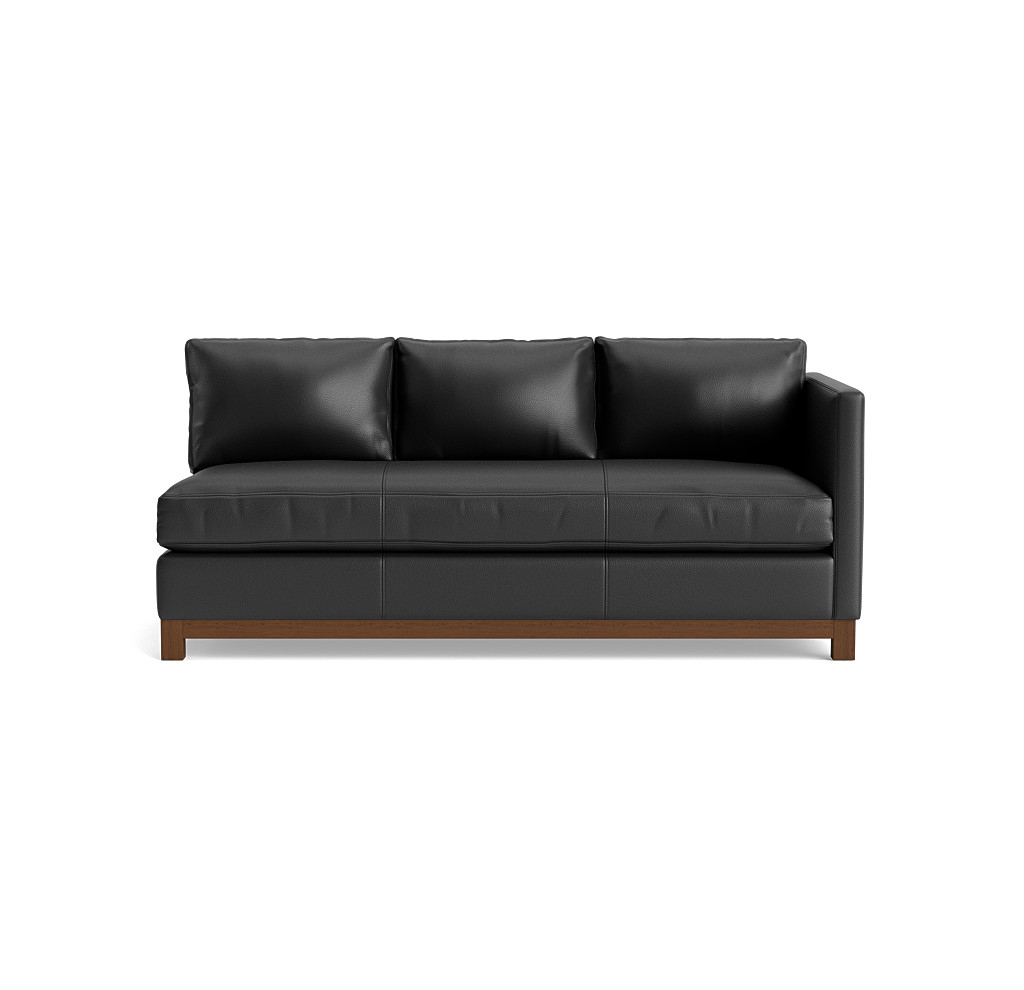 clifton bench leather right arm sofa