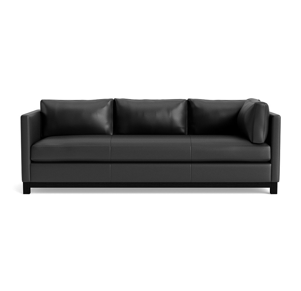 clifton leather return sofa
