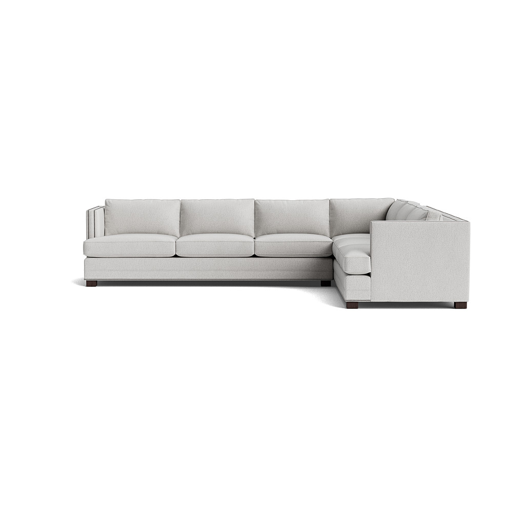 keaton shelter left arm sectional with nailhead