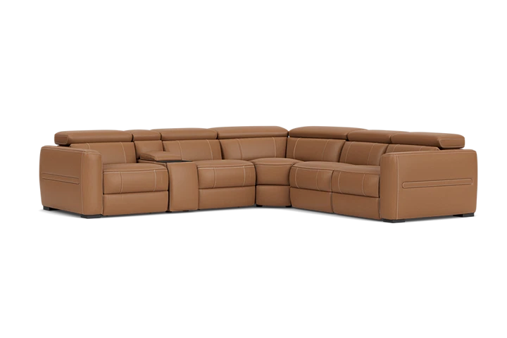 Ford 6-Piece Leather Dual Power Reclining Sectional placeholder