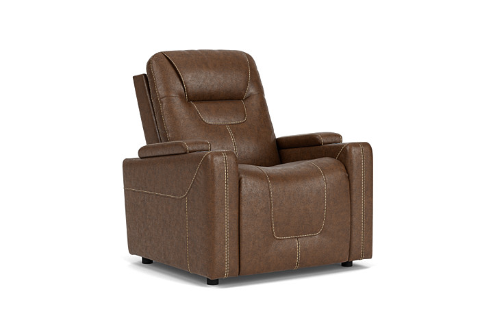 Front Row Grey Triple Power Theater Recliner