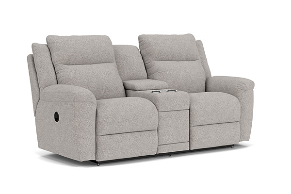 Joel Reclining Console Loveseat by La-Z-Boy