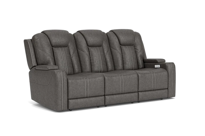 Maverick2 Grey Audio Triple Power Reclining Sofa placeholder