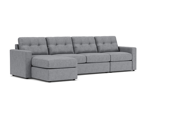 ModularOne Granite 3-Piece Sleeper Sofa with Left Arm Facing Chaise