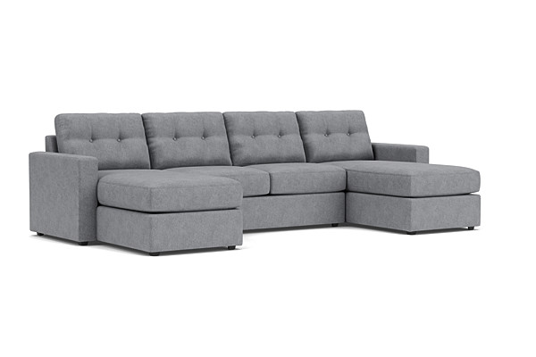 ModularOne Granite 3-Piece Sleeper Sofa with Dual Chaises