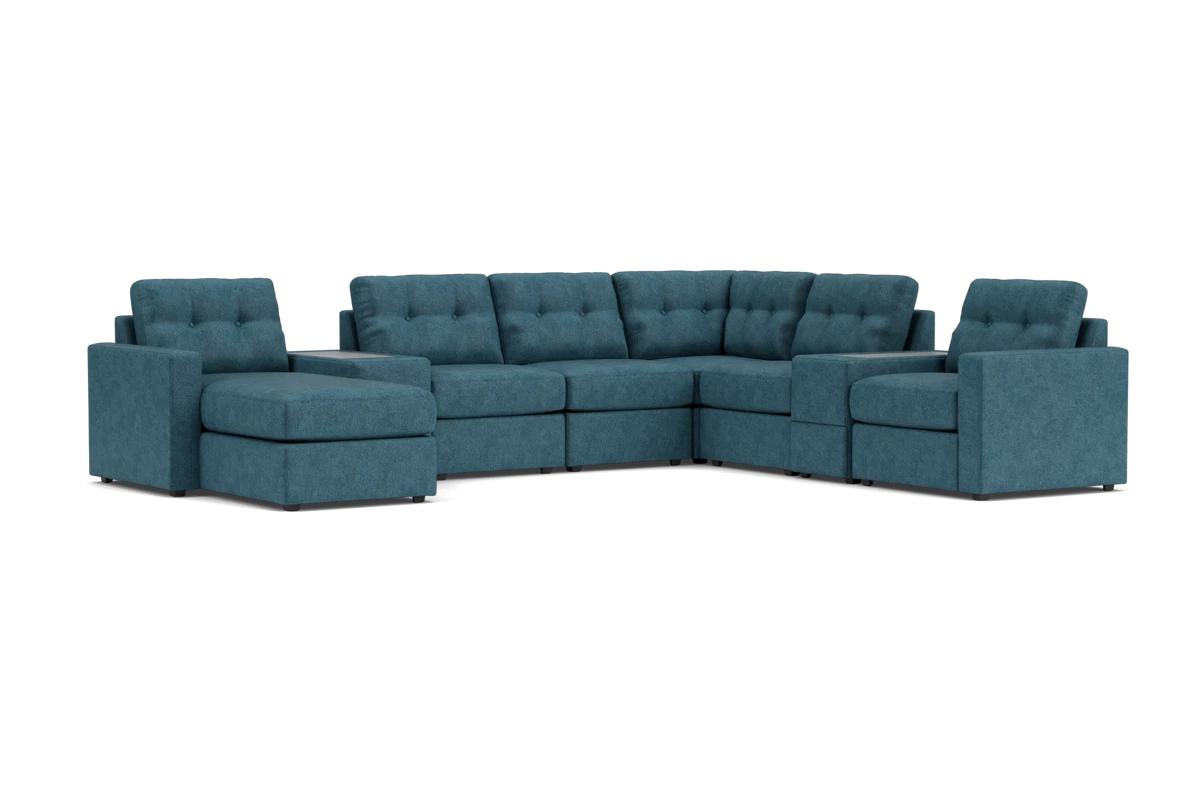 ModularOne Sectional Teal 8-Piece with Left Arm Facing Chaise placeholder