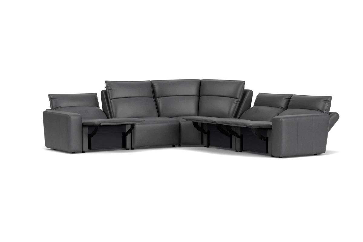 ModularTwo Grey 5-Piece Dual Power Reclining Sectional placeholder