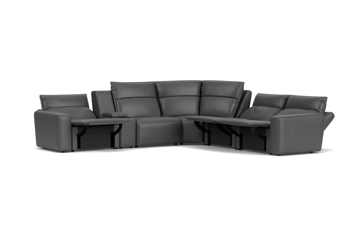 ModularTwo Grey 6-Piece Dual Power Reclining Sectional placeholder