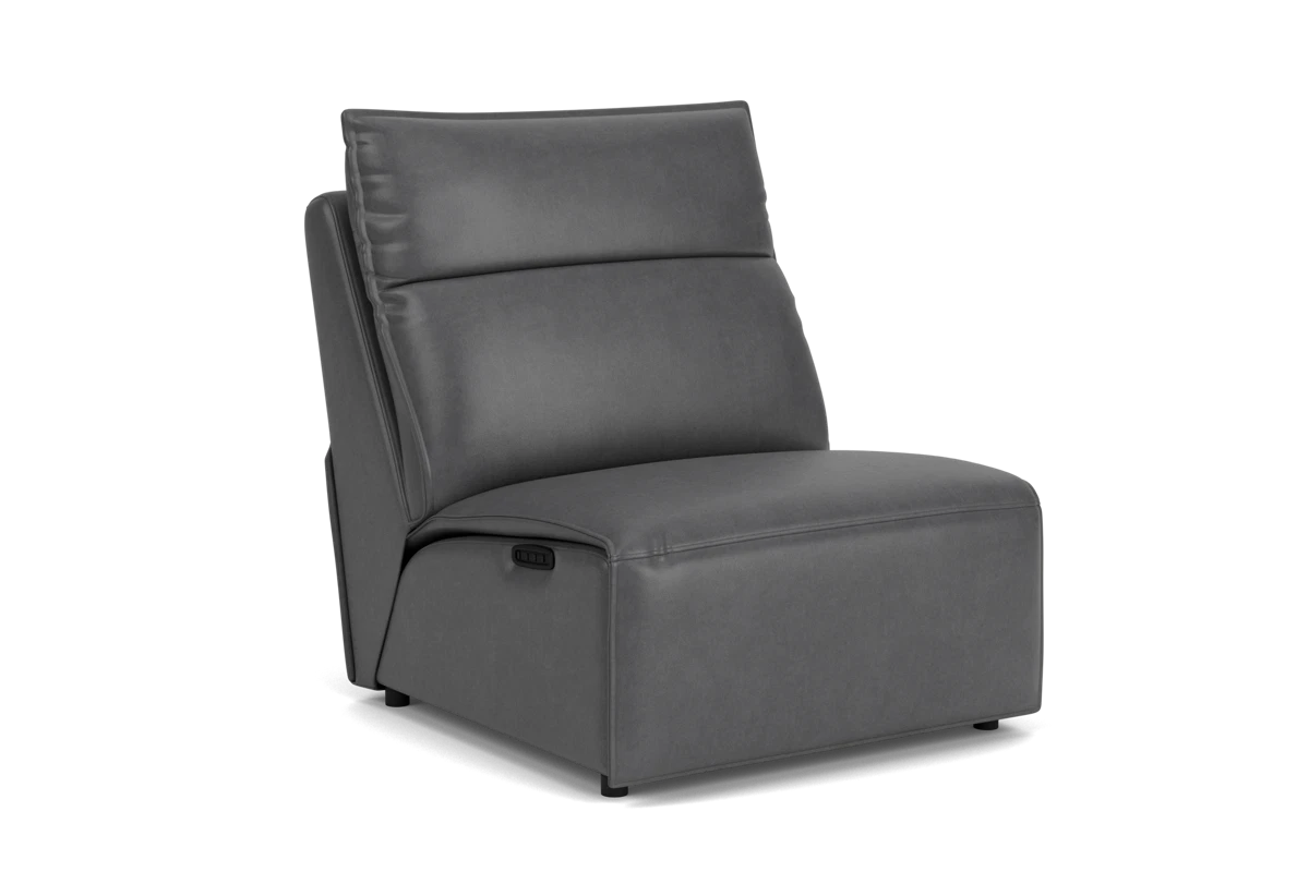 ModularTwo Grey Dual Power Armless Recliner placeholder