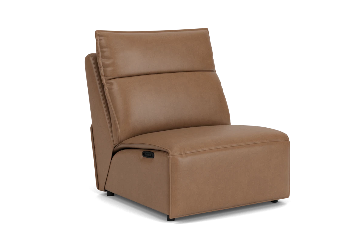 ModularTwo Brown Dual Power Armless Recliner placeholder