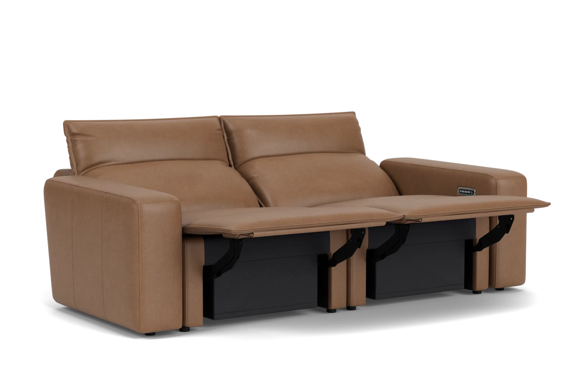 ModularTwo Brown Dual Power Reclining Loveseat placeholder