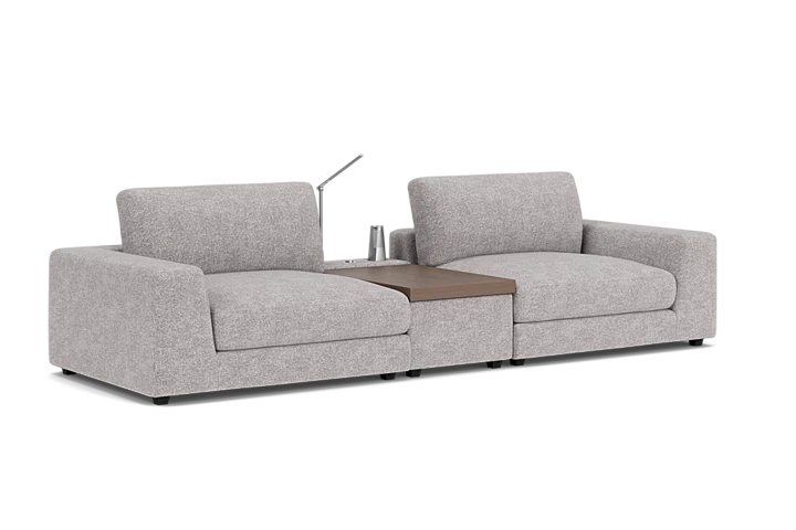ModularThree Grey 3-Piece Console Loveseat  placeholder
