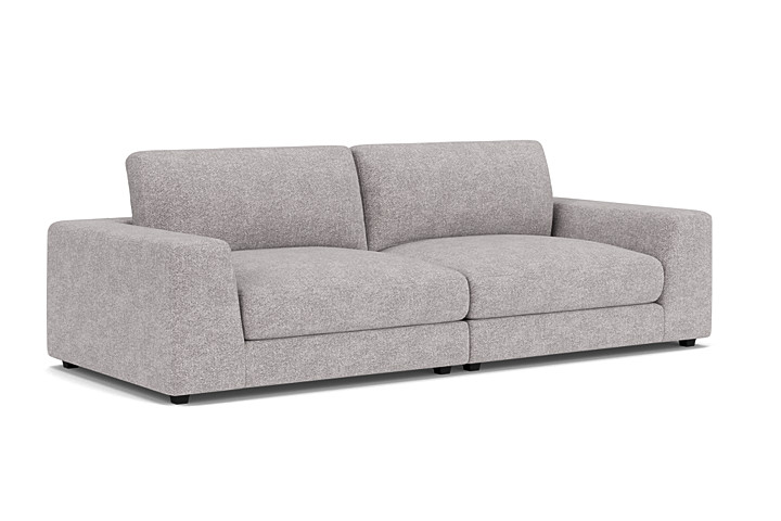 ModularThree Grey 2-Piece Loveseat