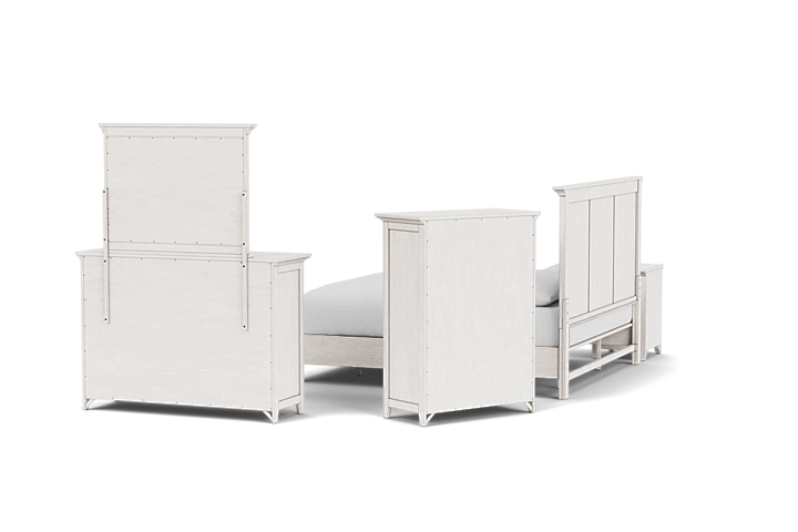San Mateo 5-Piece White King Bedroom Set at Gardner White