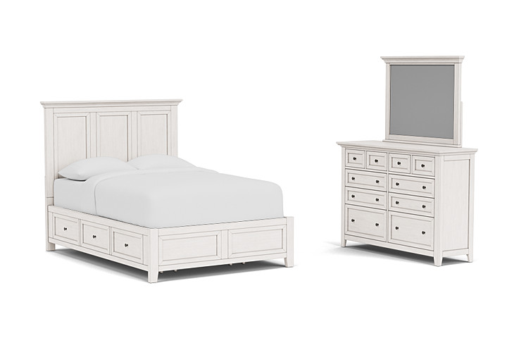 San Mateo 3-Piece Grey Queen Storage Bedroom Set