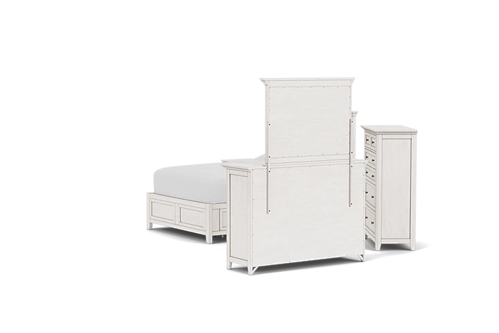 San Mateo 5-Piece White Queen Storage Bedroom Set at Gardner White