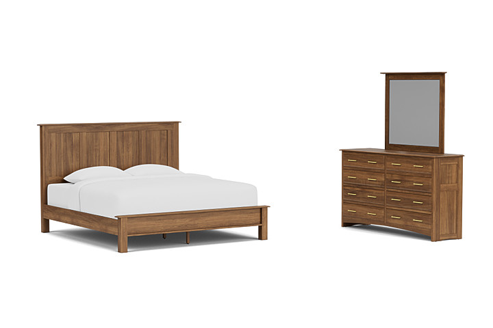 Simplicity 3-Piece King Panel Bedroom Set by Daniels Amish