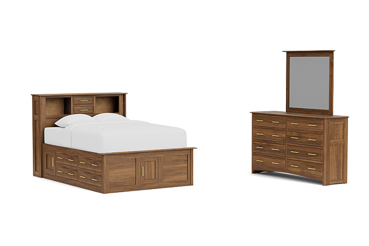 Simplicity 3-Piece Queen Storage Bedroom Set by Daniels Amish  thumbnail