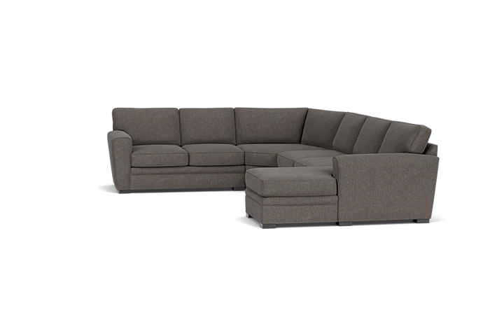 Zephyr 4-Piece Wedge Sectional with Left-Arm Facing Loveseat