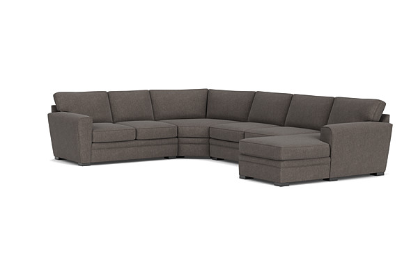 Zephyr 4-Piece Wedge Sectional with Left-Arm Facing Loveseat by Jonathan Louis