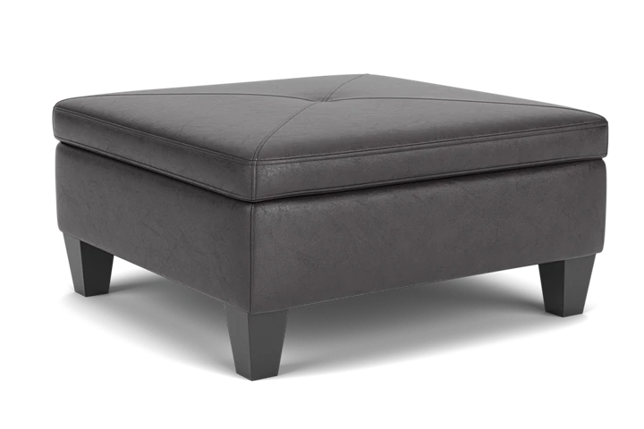 Zephyr Leather Storage Ottoman by Jonathan Louis