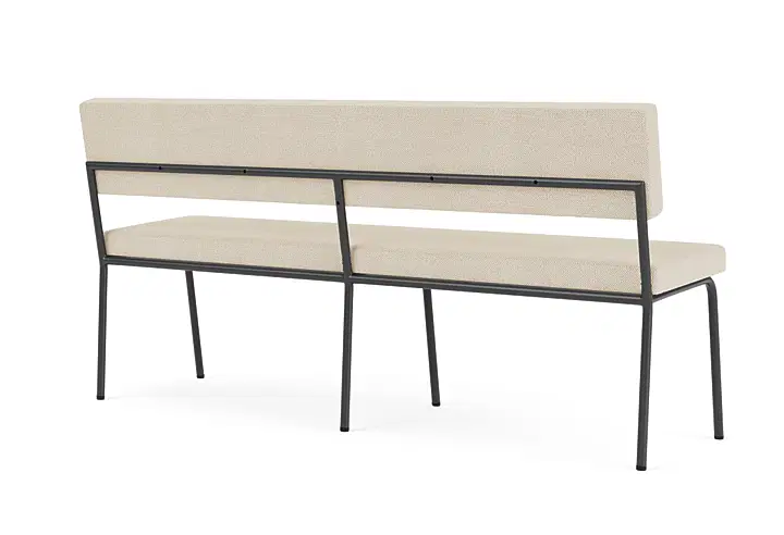 Monday eetkamerbank 2-zits - zwart frame