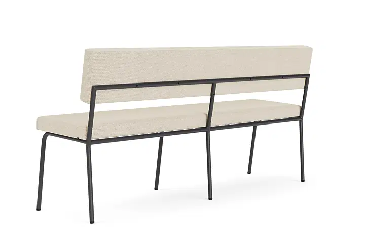 Monday eetkamerbank 2-zits - zwart frame