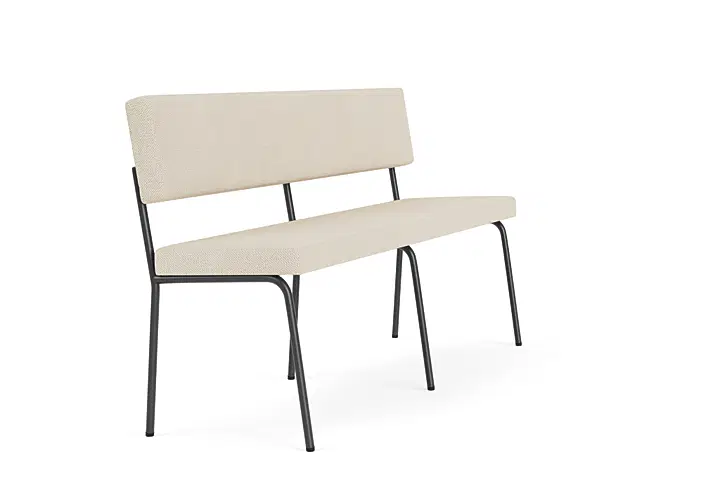 Monday eetkamerbank 2-zits - zwart frame