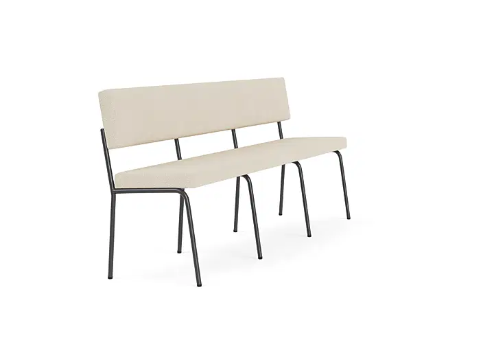 Monday dining bench 3-seat - black frame