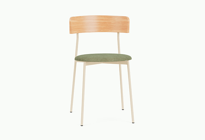 Friday Dining chair no arms - black frame - black back