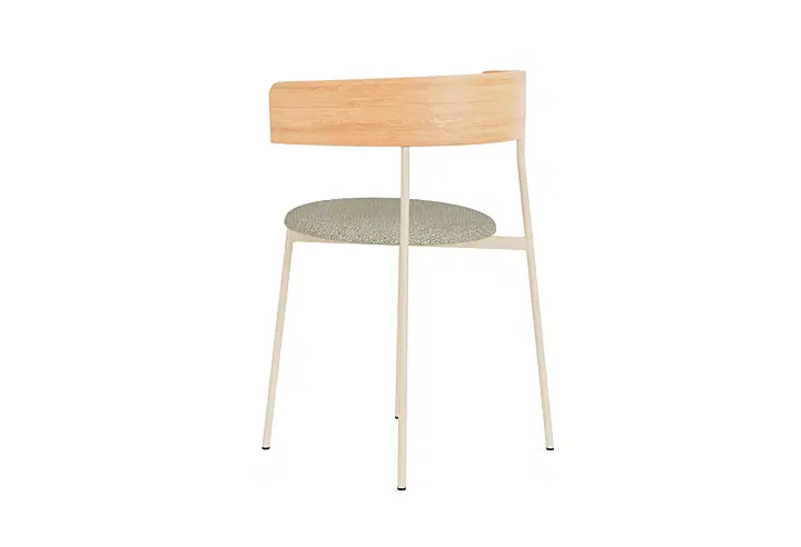 Friday eetkamerstoel met armleuning - zwart frame - zwarte rugleuning
