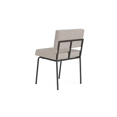 Monday dining chair no arms - black frame