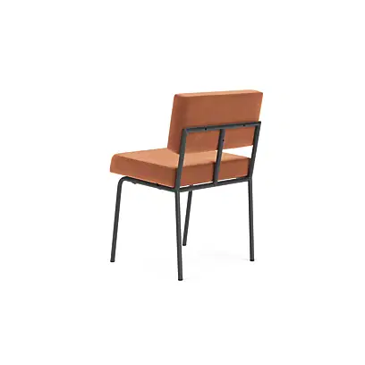 Monday Dining chair no arms - black frame