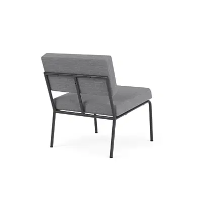 Monday Lounge chair no arms - black frame