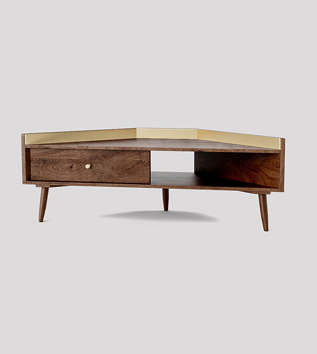 Corner mid cheap century tv stand
