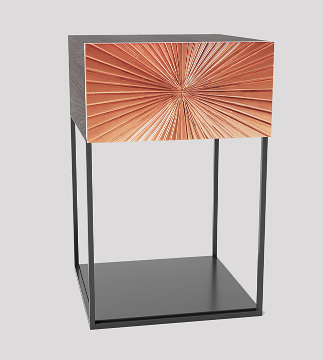 Copper bedside table sales