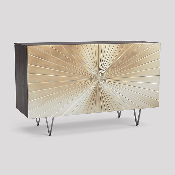 Ziggy Sideboard, Contemporary Style in Silver Swoon