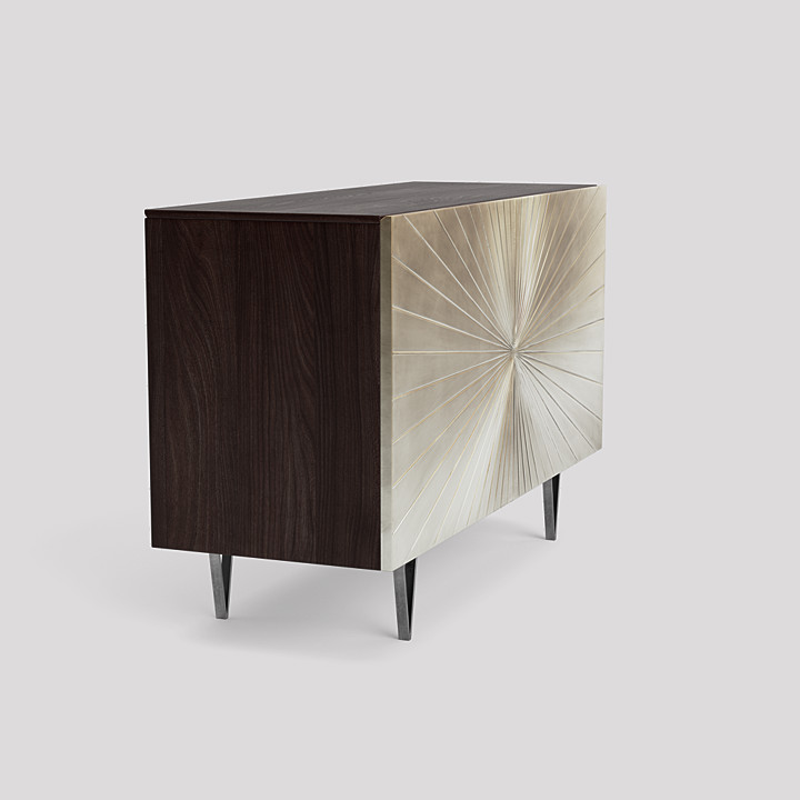 Ziggy Sideboard, Contemporary Style in Silver Swoon
