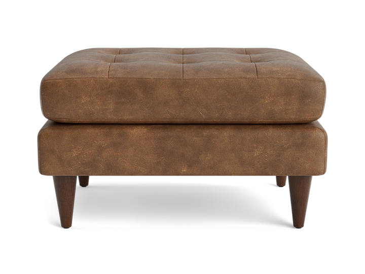 Eliot Leather Ottoman