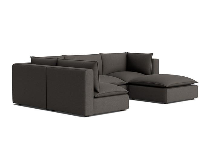 Haine Modular U-Sofa Bumper Sectional - Thumbnail 3