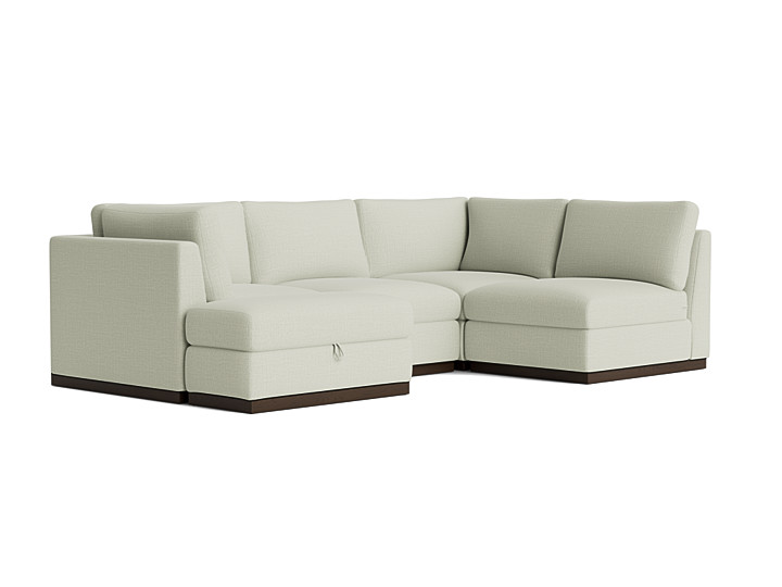 Holt Petite Modular U-Sofa Storage Sectional