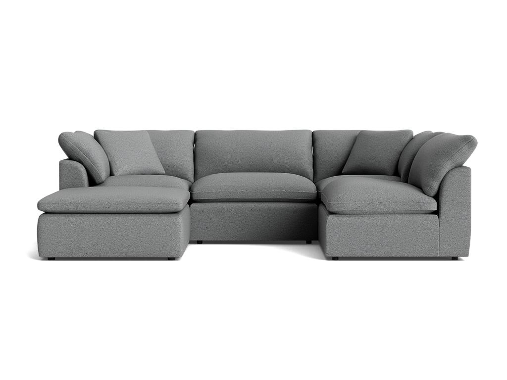 Bryant Slipcovered Modular U-Sofa Bumper Sectional