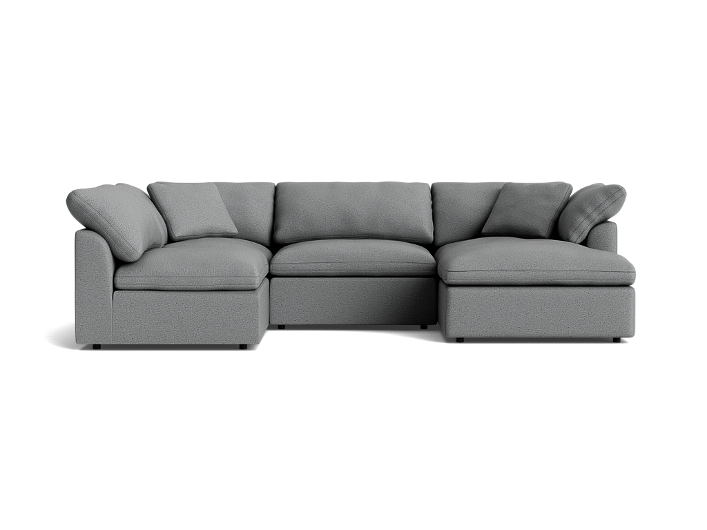 Bryant Modular Double Chaise U-Sofa Bumper Sectional