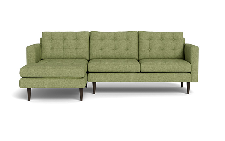 sage green couch mid-century modern couch